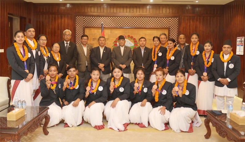 खेलकुदको विकासका लागि सघाउने प्रधानमन्त्रीको प्रतिवद्धता